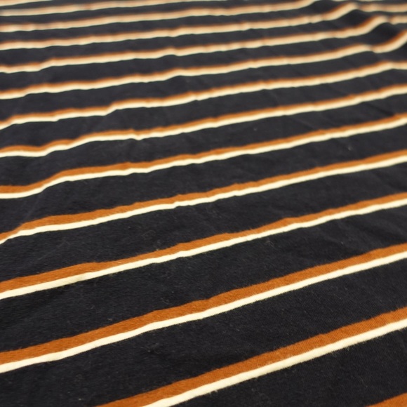 Boxy OversizedStriped Navy, Brown and White T-Shirt - Picture 8 of 14
